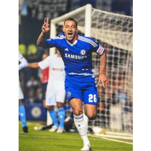 John Terry Signed Chelsea 16x12 Portrait Photo