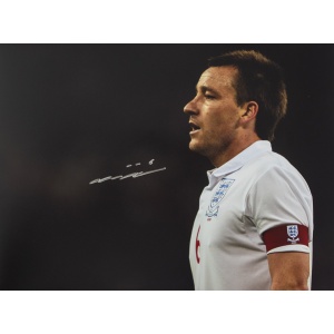 John Terry Signed England 16x12 Landscape Photo
