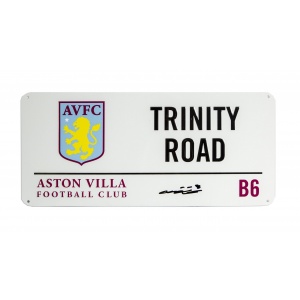 John Terry Signed Aston Villa Street Sign