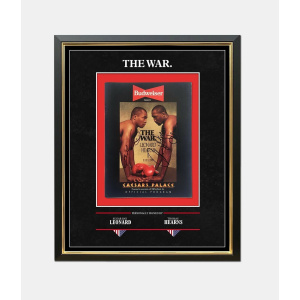 Dual Signed Thomas Hearns & Sugar Ray Leonard Onsite Boxing Programme - Framed