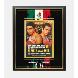 Dual Signed Barrera vs Morales Programme - Framed