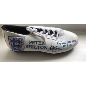 Signed Peter Shilton England Football Boot