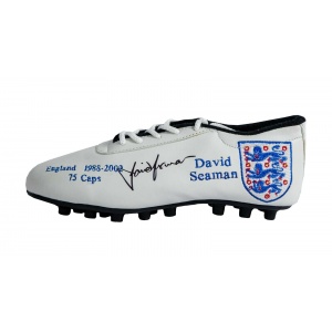 Signed England David Seaman England Football Boot Limited Edition