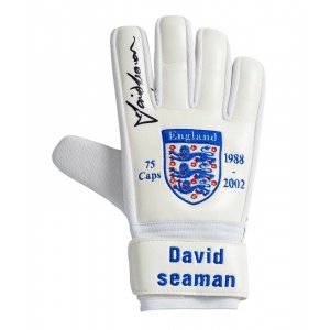 Signed David Seaman England Goalkeeper Glove Football Limited Edition