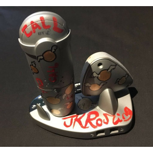 JK Rowling hand signed and painted UK Charity (Childline) donated 'Snitch' phoneListed for charity