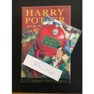 Harry Potter and the Philosopher's Stone UK Trade HB 1/3 signed by JK Rowling