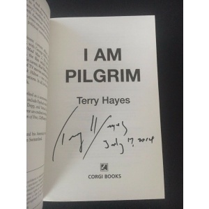 I Am Pilgrim by Terry Hayes TRUE UK 1/1 Uncorrected proof PB SIGNED in person