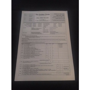 Kingsman 2 The Golden Circle original production used A4 studio call sheet 33/81