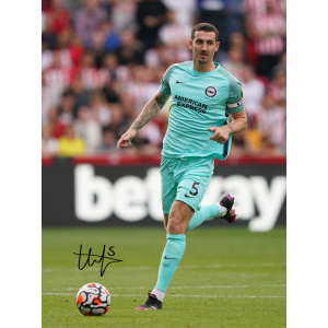 Lewis Dunk Signed Brighton 18x12 Portrait Photo 1
