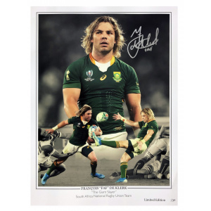 Faf De Klerk Signed 2019 Rugby World Cup Montage