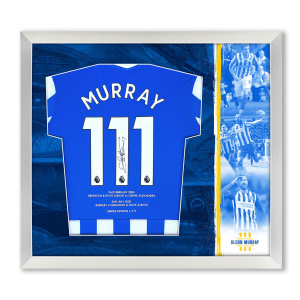 Glenn Murray Signed Brighton Shirt - Standard Frame - White