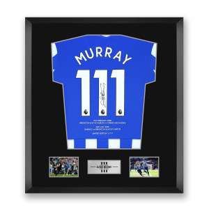 Glenn Murray Signed Brighton Shirt - Basic Frame - Black