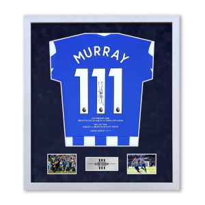 Glenn Murray Signed Brighton Shirt - Basic Frame - White