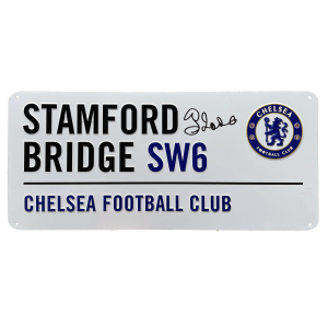 Gianfranco Zola Chelsea Signed Street Sign