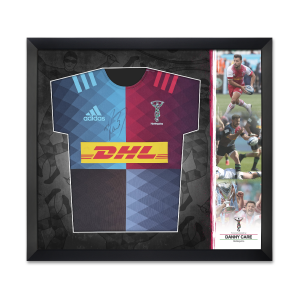 Danny Care Signed Harlequins Home Shirt - Standard Frame