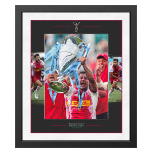 Danny Care Signed Harlequins 16x12 Portrait Photo - Deluxe Frame