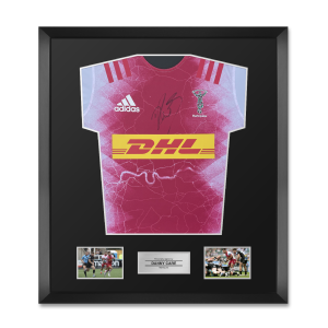 Danny Care Signed Harlequins Away Shirt - Basic Frame