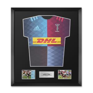 Danny Care Signed Harlequins Home Shirt - Basic Frame