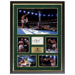 Tyson Fury Signed Card Presentation - Green