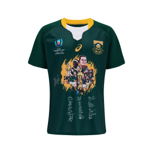 Faf De Klerk Signed South Africa 2019 Rugby World Cup Champions Shirt