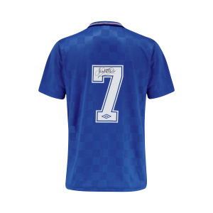 Trevor Steven Signed Rangers Shirt