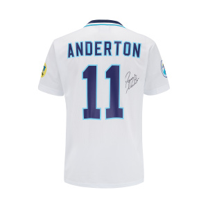 Darren Anderton Signed England Euro 96 Shirt - Home