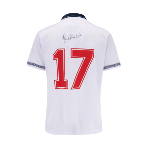 David Platt Signed England Shirt - Italia 90