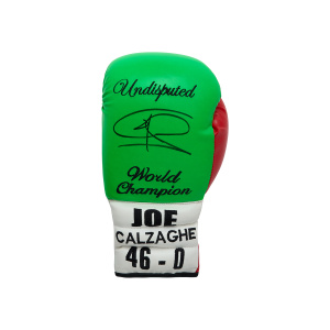 Joe Calzaghe Signed Glove - Green