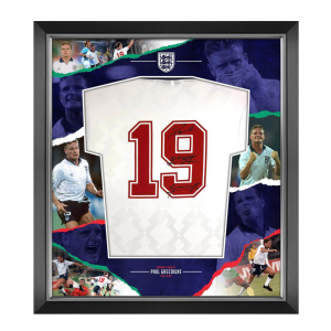 Paul Gascoigne Italia 90 Signed & Framed Shirt