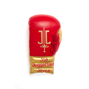 Joe Joyce Signed Glove - Red & Gold