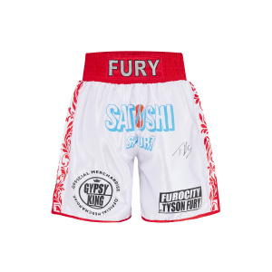 Tyson Fury Signed Trunks vs Dillian Whyte - Back