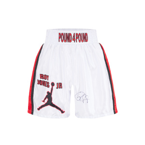 Roy Jones Jr. Signed Trunks - White