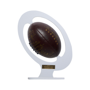 2003 England Rugby World Cup Squad Signed Leather Ball - Plinth