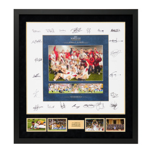 2003 England Rugby World Cup Squad Signed Print