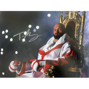 Tyson Fury signed 16x12 photo - 1