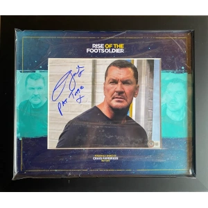 Craig Fairbrass - Rise of the footsolider signed 10x8 Mounted and Framed