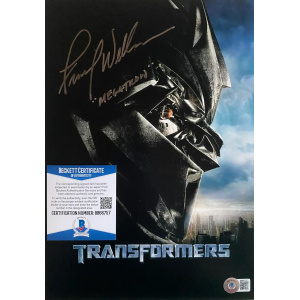 Frank Welker Signed Transformers A4 Poster