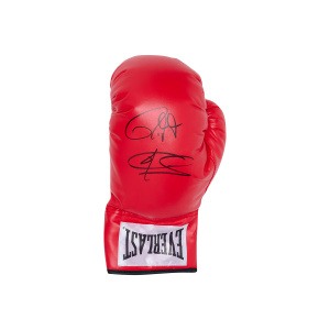 Joe Calzaghe & Roy Jones Jr. Signed Glove