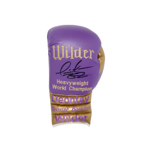 Deontay Wilder Signed Glove - Purple