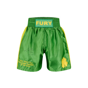 Tyson Fury Signed Trunks - 2 Fast