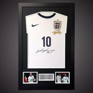 Wayne Rooney Hand Signed 2013/14 Framed England Shirt With COA