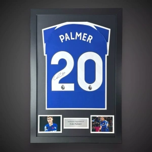Framed Cole Palmer Chelsea Hand Signed Football Shirt With COA