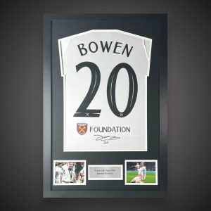 Jarrod Bowen West Ham Europa Winners Back Signed Shirt