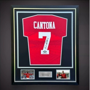 Manchester United Eric ‘The King’ Cantona- Signed & Framed Shirt 1994/96