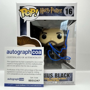 Gary Oldman Harry Potter - Sirius Black 16 Signed Funko Pop