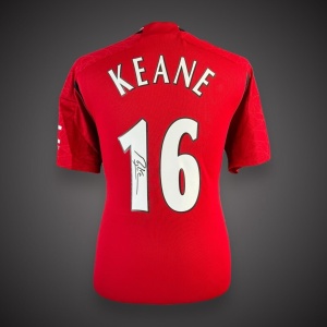 Roy Keane Hand Signed Manchester United Shirt 2023/24