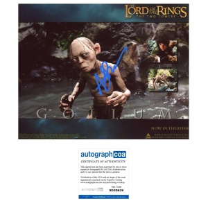 Andy Serkis “The Lord Of The Rings” AUTOGRAPH ‘Gollum’ Signed 10x8 Photo 2