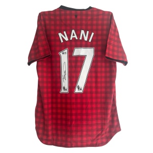 Nani Manchester United Signed Shirt RARE PROOF ACG Authenticity 12/13 Champions